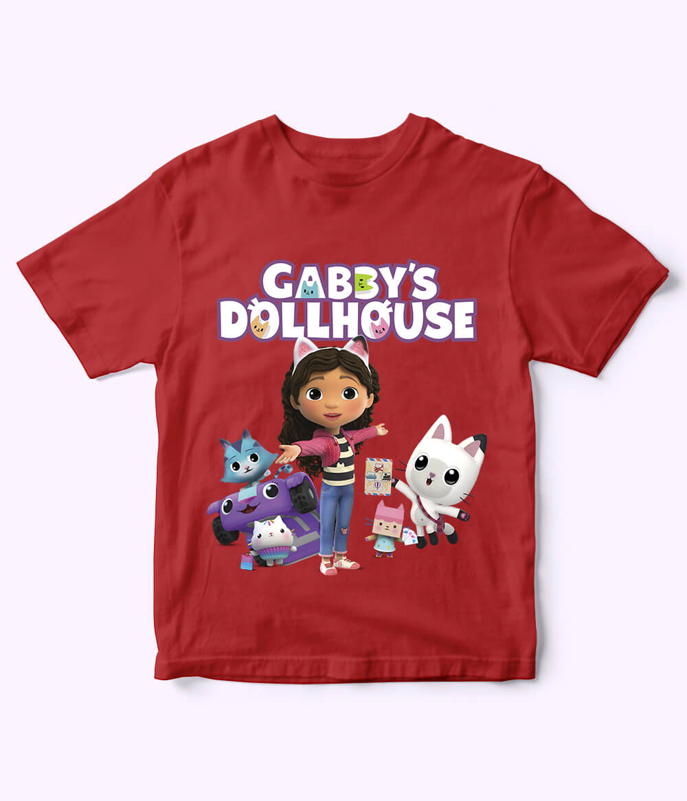 Gabby Dollhouse Red Shirt for Girls