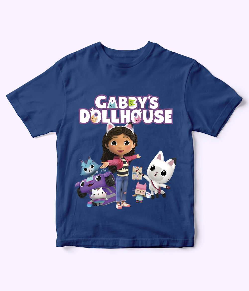 Gabby Dollhouse Royal Blue Shirt for Girls