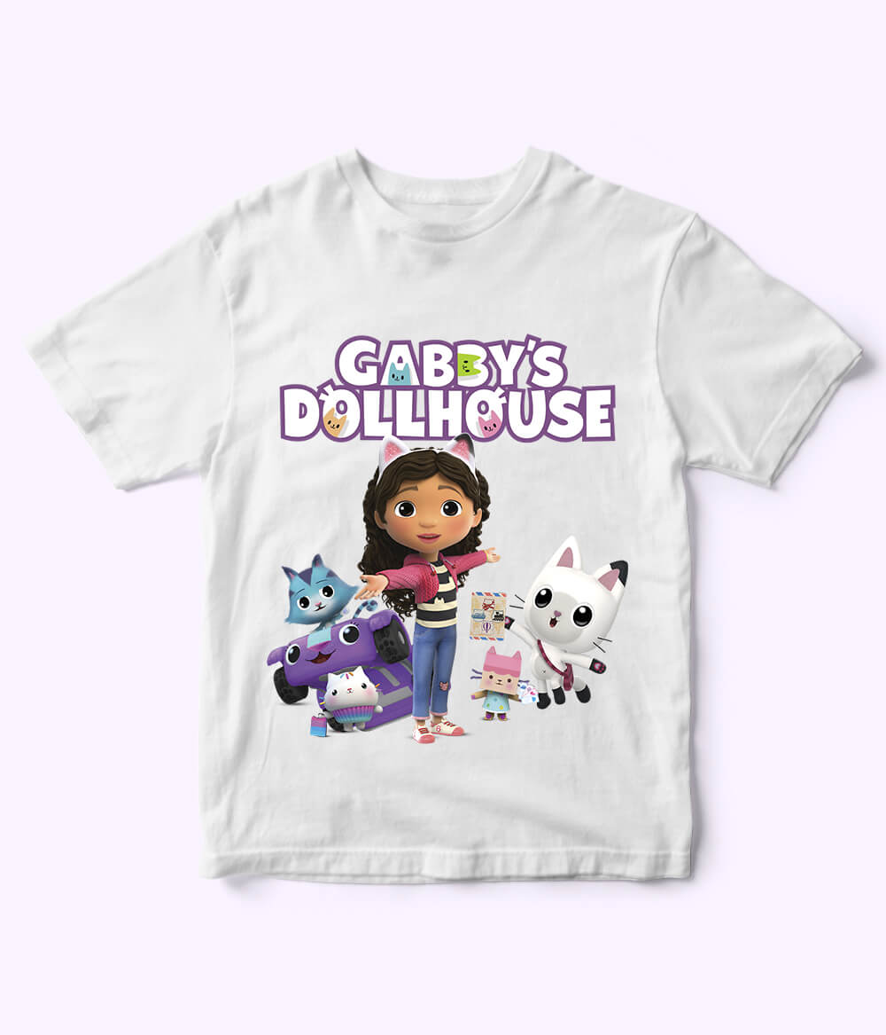Gabby Dollhouse White Shirt for Girls