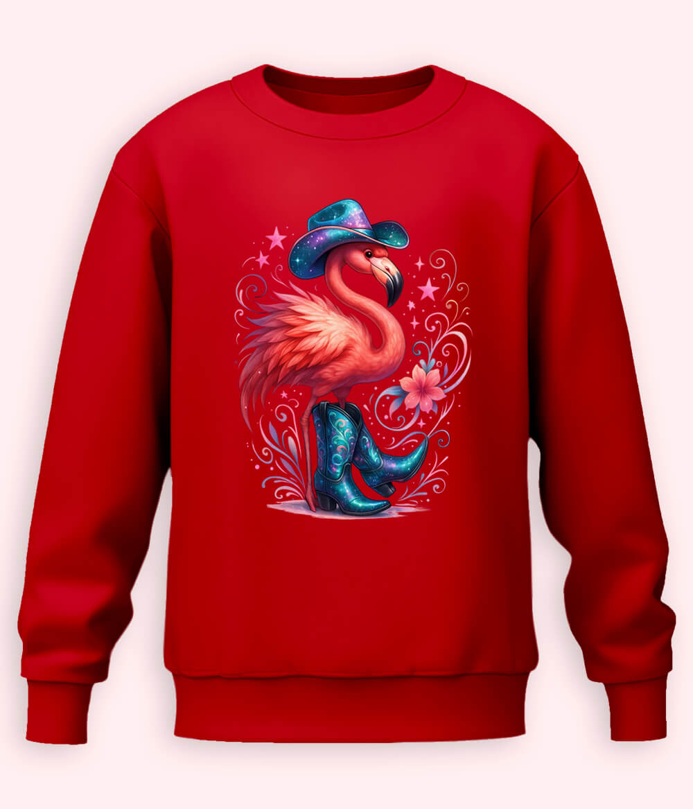 Girl Stylish Red Sweatshirt