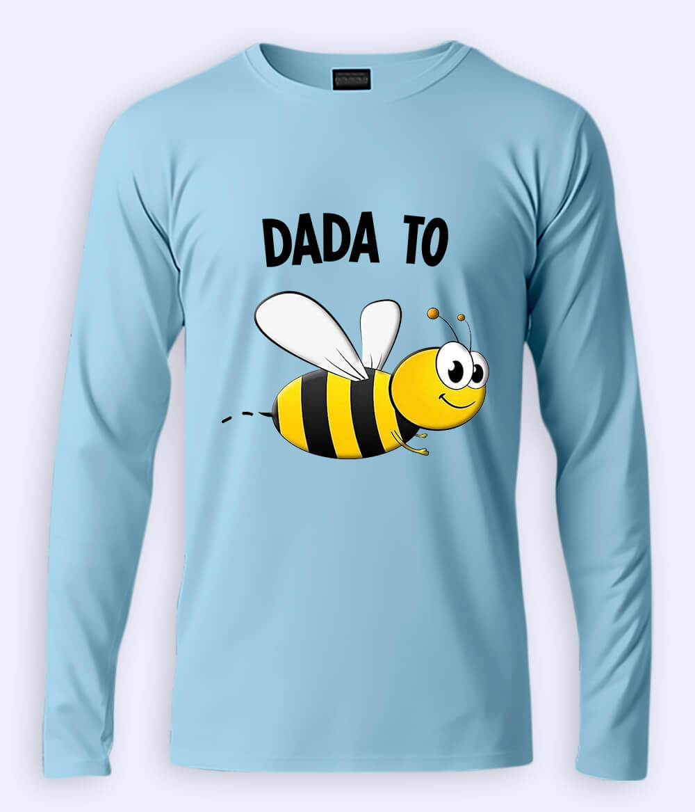 Sky Blue Grandfather Full Sleeve T-Shirt