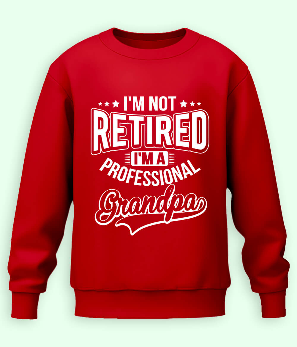 Red Grandfather Sweatshirt