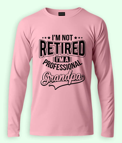 Light Pink Grandpa Long Sleeve T-Shirt