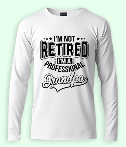 White Grandpa Long Sleeve T-Shirt