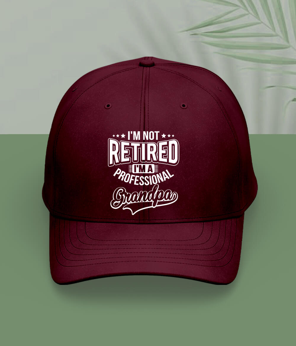 Maroon Grandpa Cap