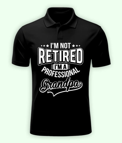 Black Grandpa Polo T-Shirt