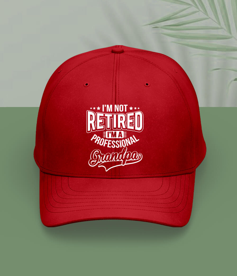 Red Grandpa Cap