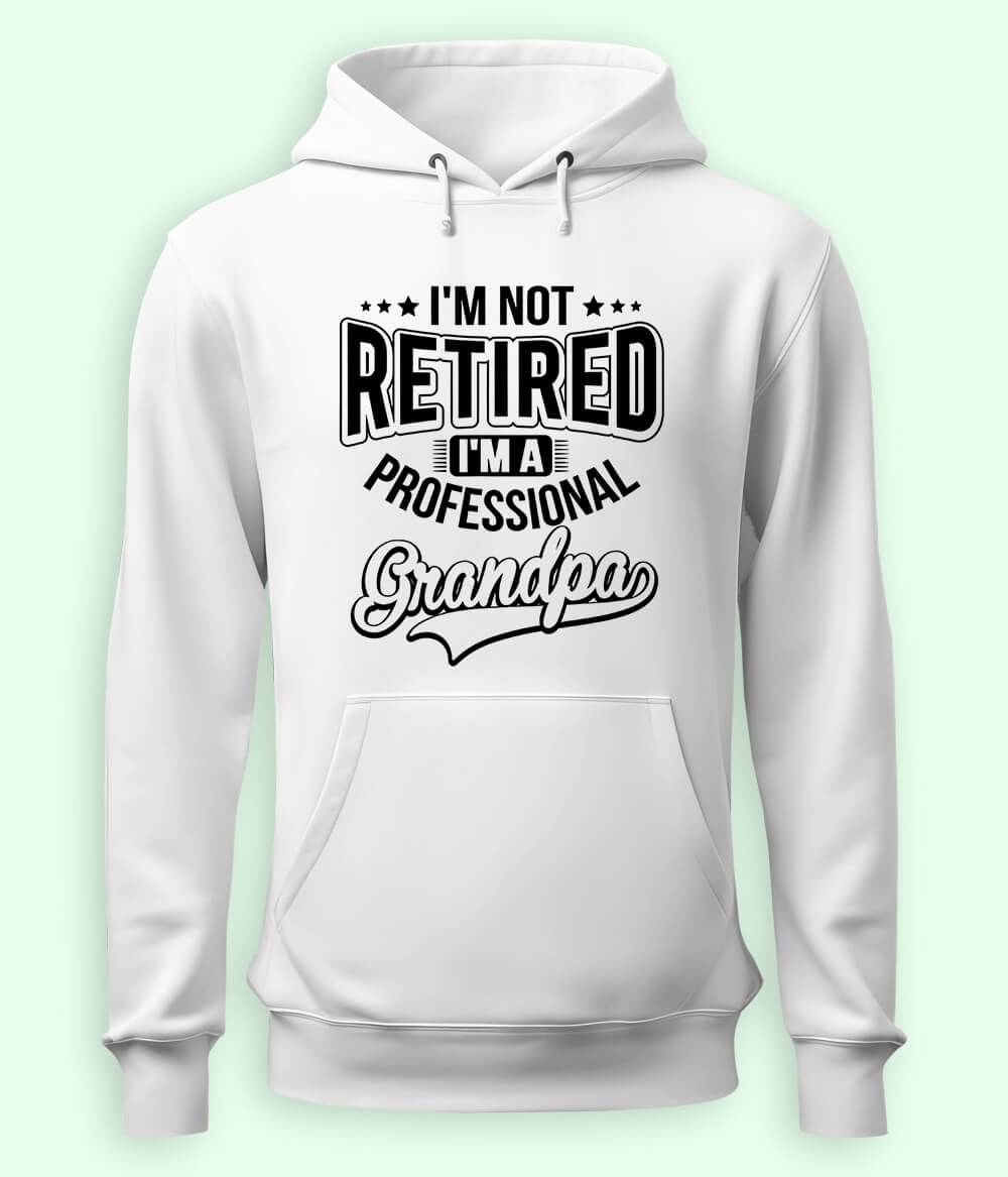 White Grandpa Hoodie
