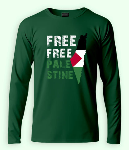 Free Free Palestine Full Sleeves Tee