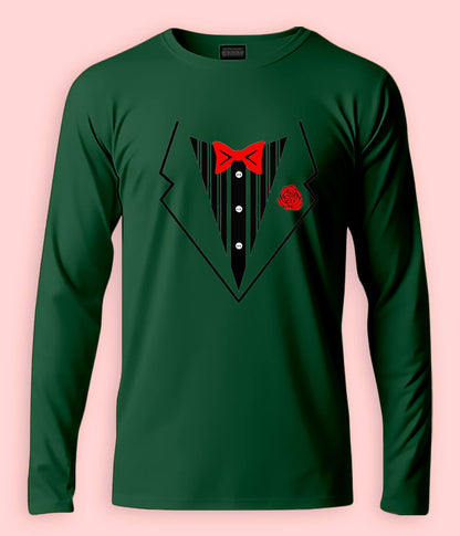 Long Sleeve Tuxedo Tee