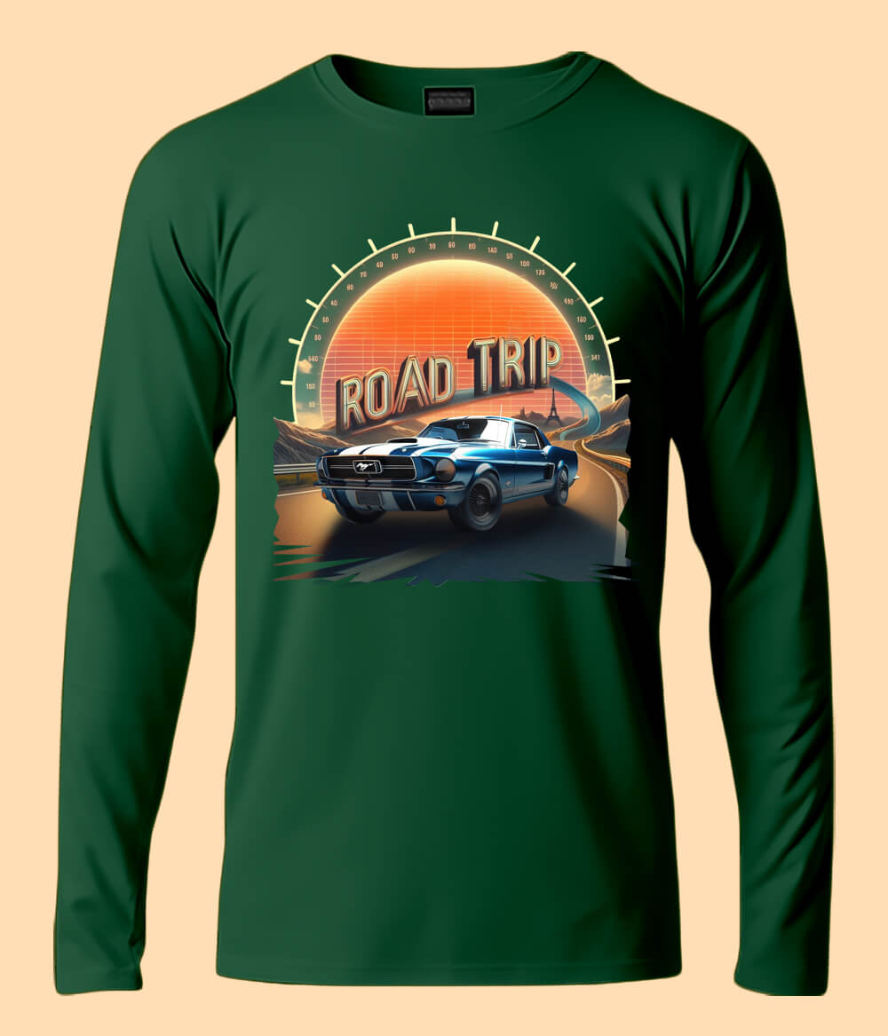 Road Trip Picnic Adventure Route Long Sleeve T-Shirt