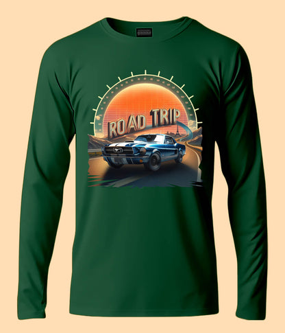 Road Trip Picnic Adventure Route Long Sleeve T-Shirt