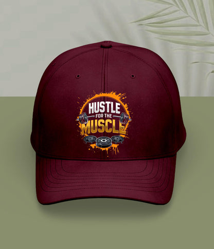 Maroon Gym Hussle Cap