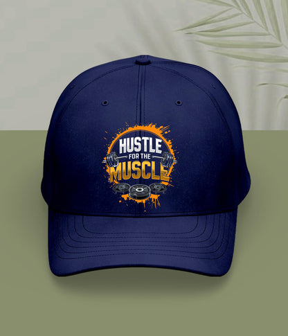 Navy Blue Gym Hussle Cap