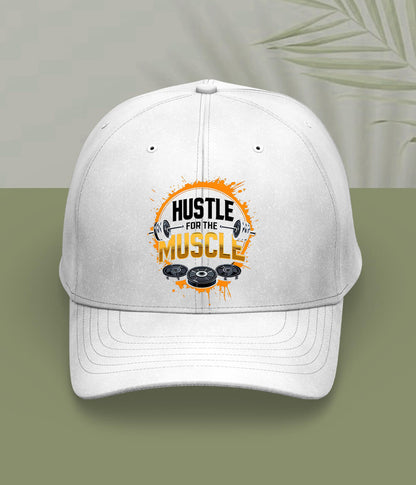 White Gym Hussle Cap