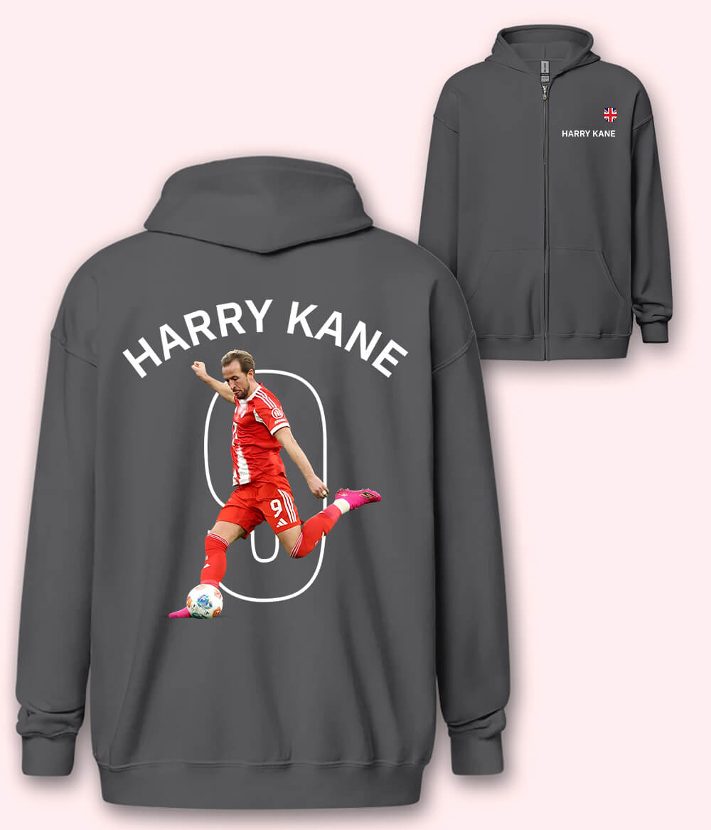 Harry Kane Bayern Munich Fan Zipper Hoodie