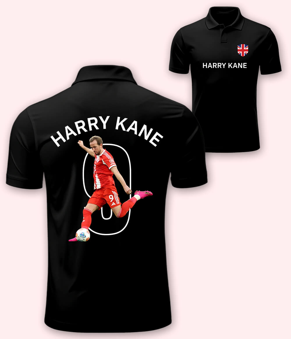 Harry Kane Bayern Munich Supporter Polo T-Shirt