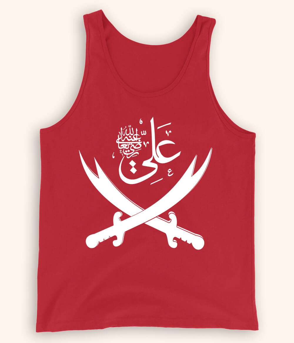 Red Hazrat Imam Ali Tanktop (Unisex)
