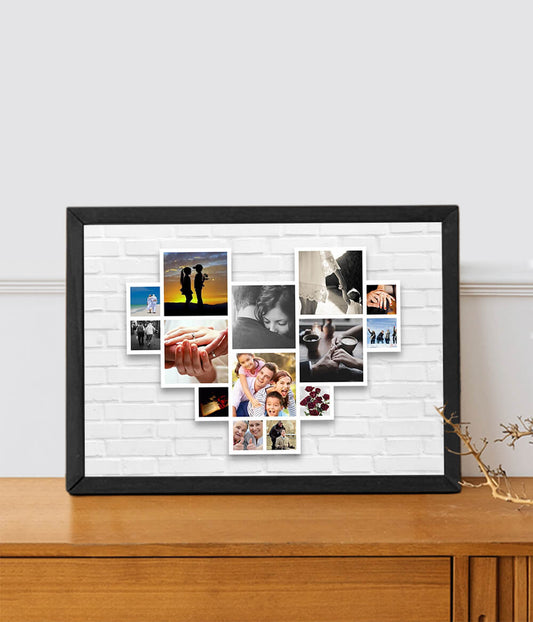 Heart Photo Collage Frame