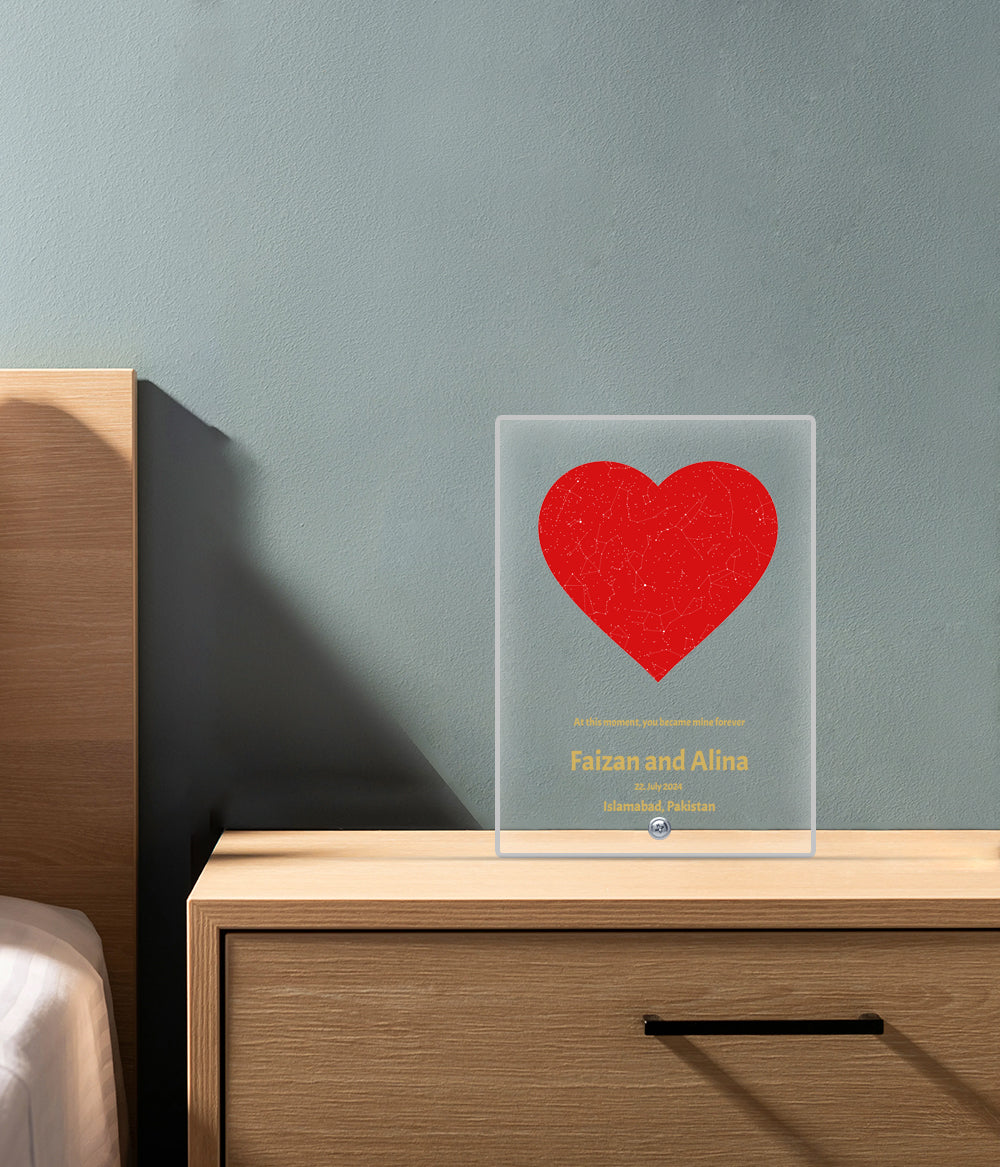 Heart Shape Acrylic Plaque