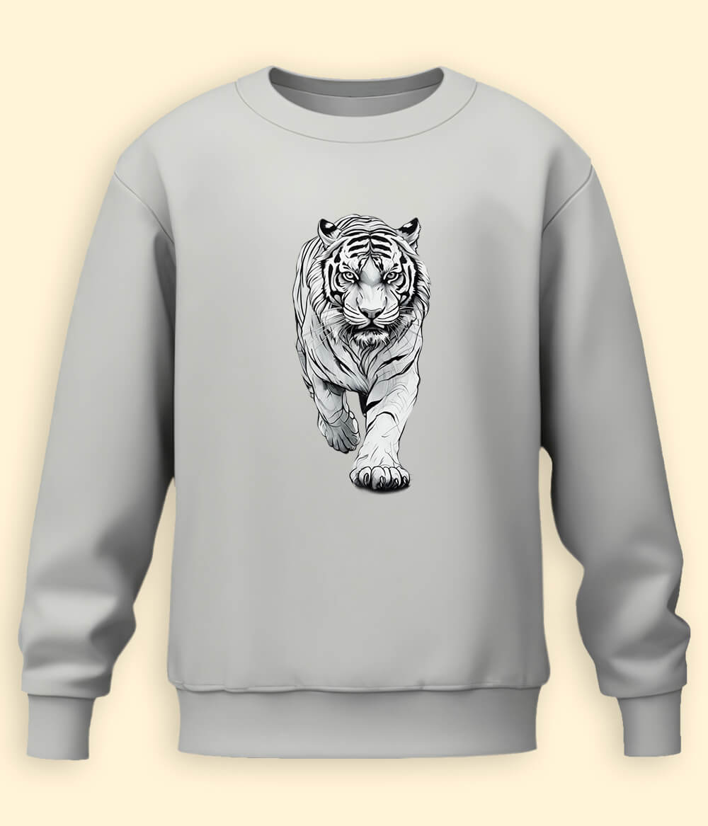 Running Tiger Men Winter Sweatshirt