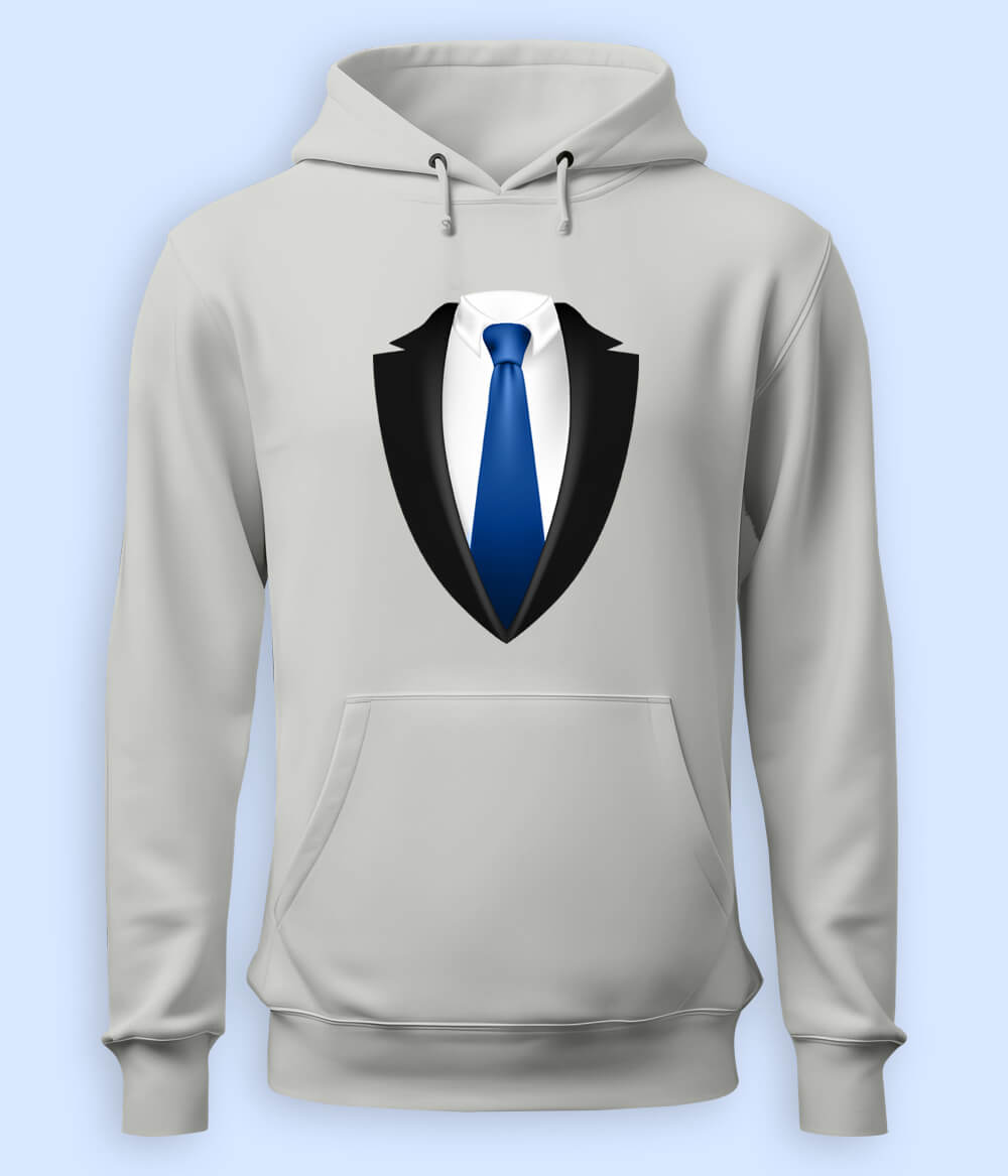 Formal Suit Graphic Hoodie