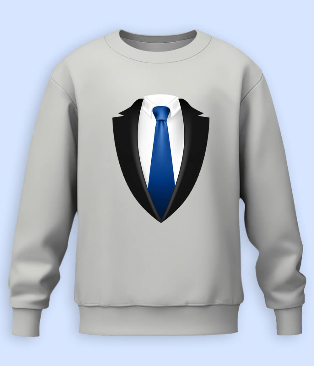 Formal Suit Graphic Sweatshirts
