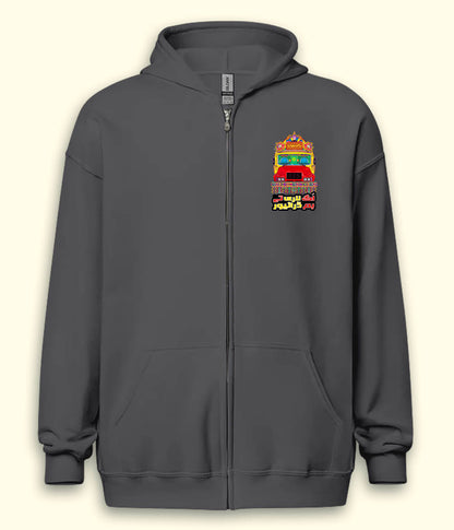 Heavy Driver Bus and Truck Zipper Hoodie