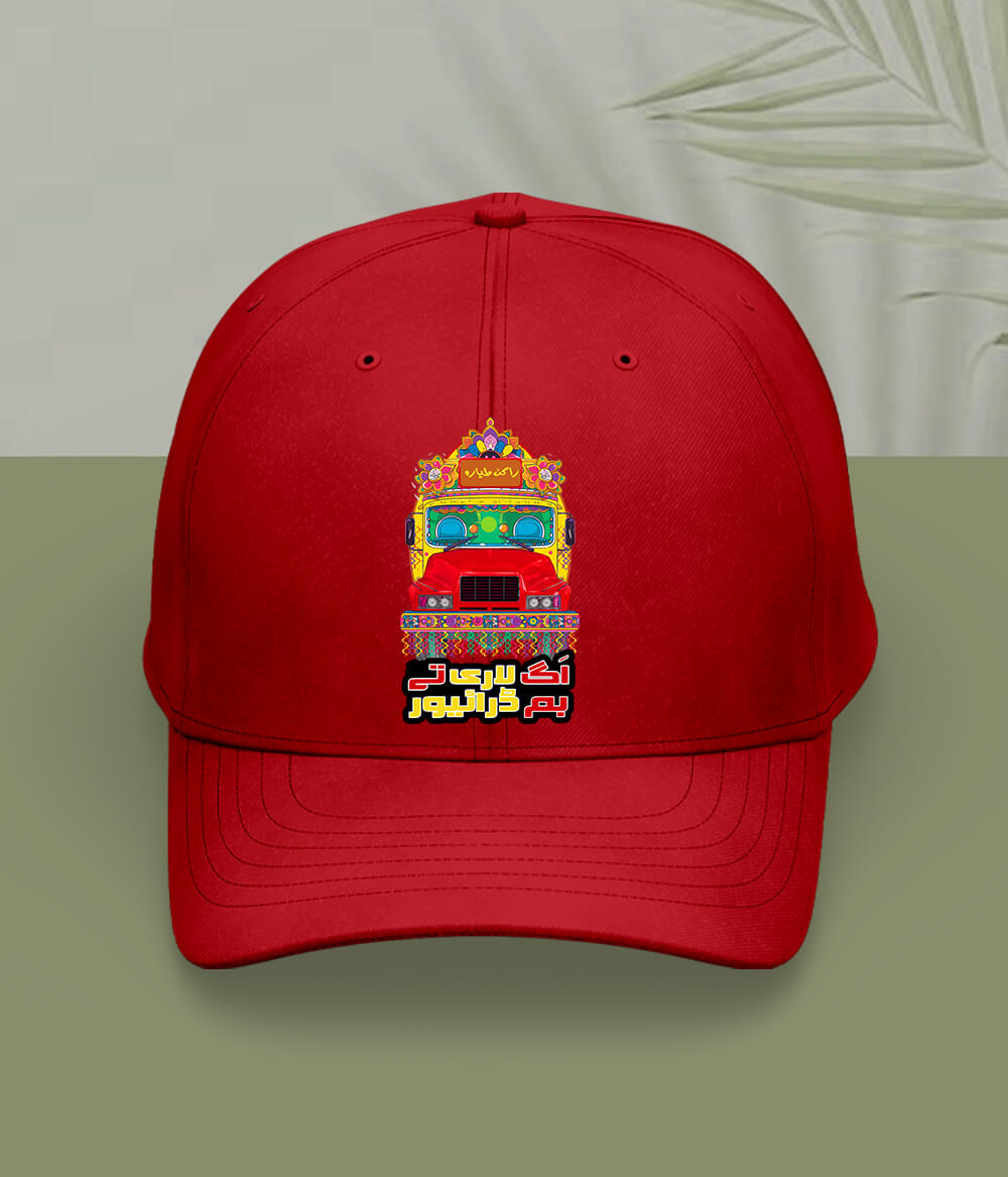 Red Heavy Driver Cap