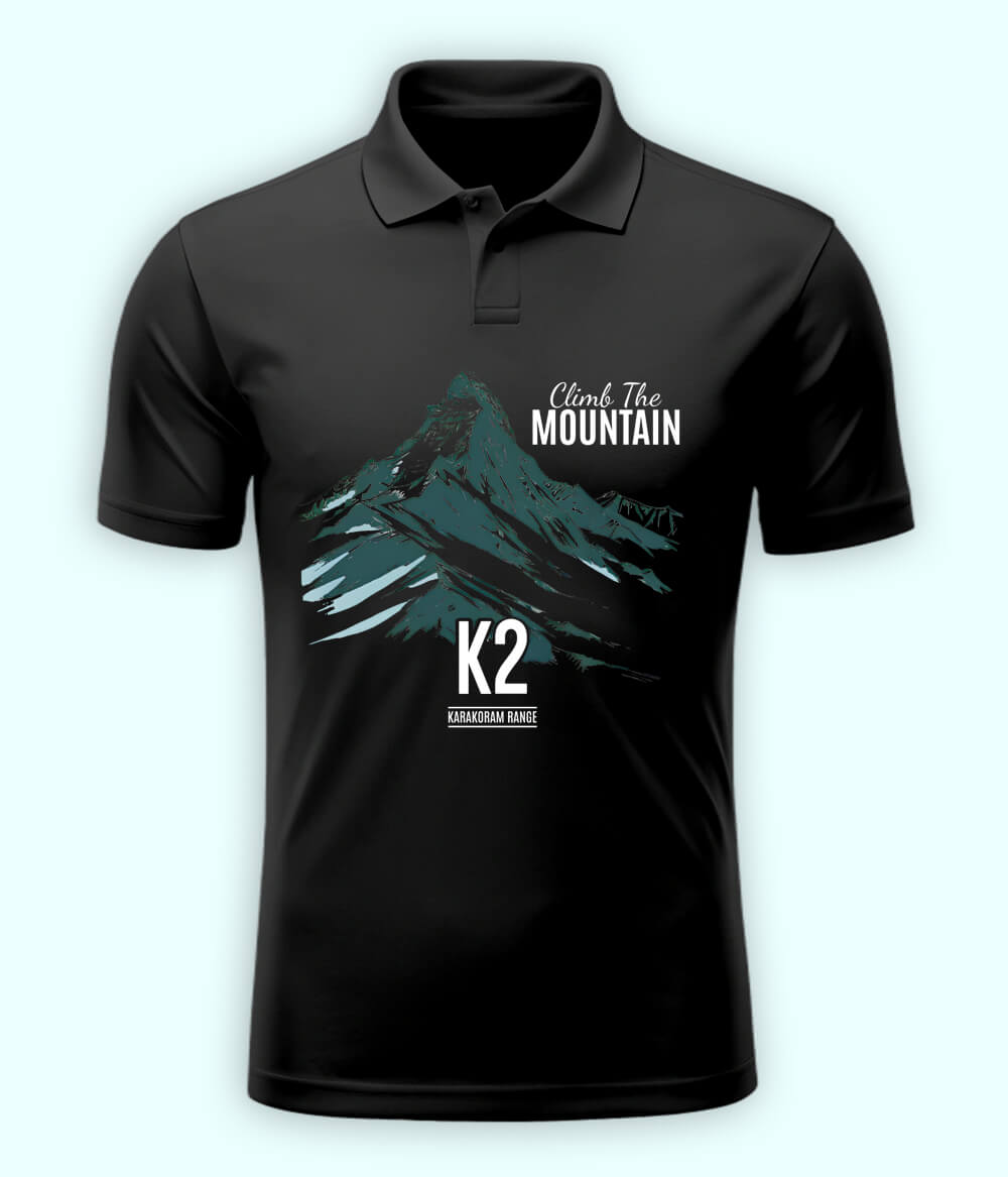 Adventure Awaits Polo Charcoal Grey T-Shirt (Unisex)