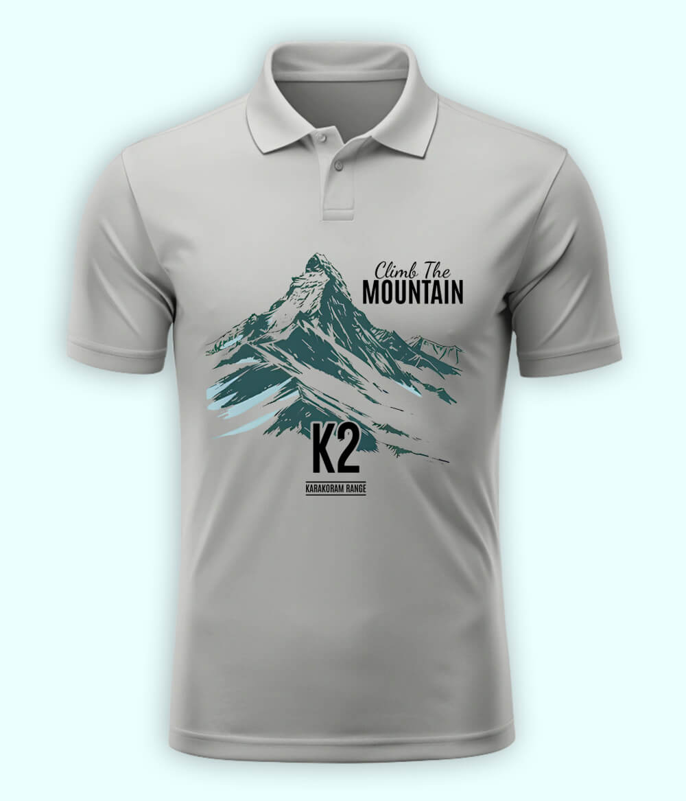 Adventure Awaits Polo Heather Grey 
T-Shirt (Unisex)