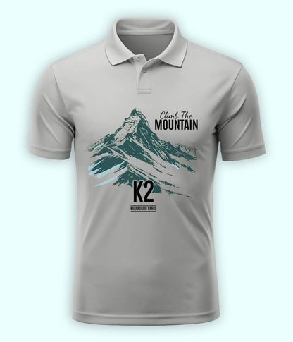 Adventure Awaits Polo Heather Grey 
T-Shirt (Unisex)