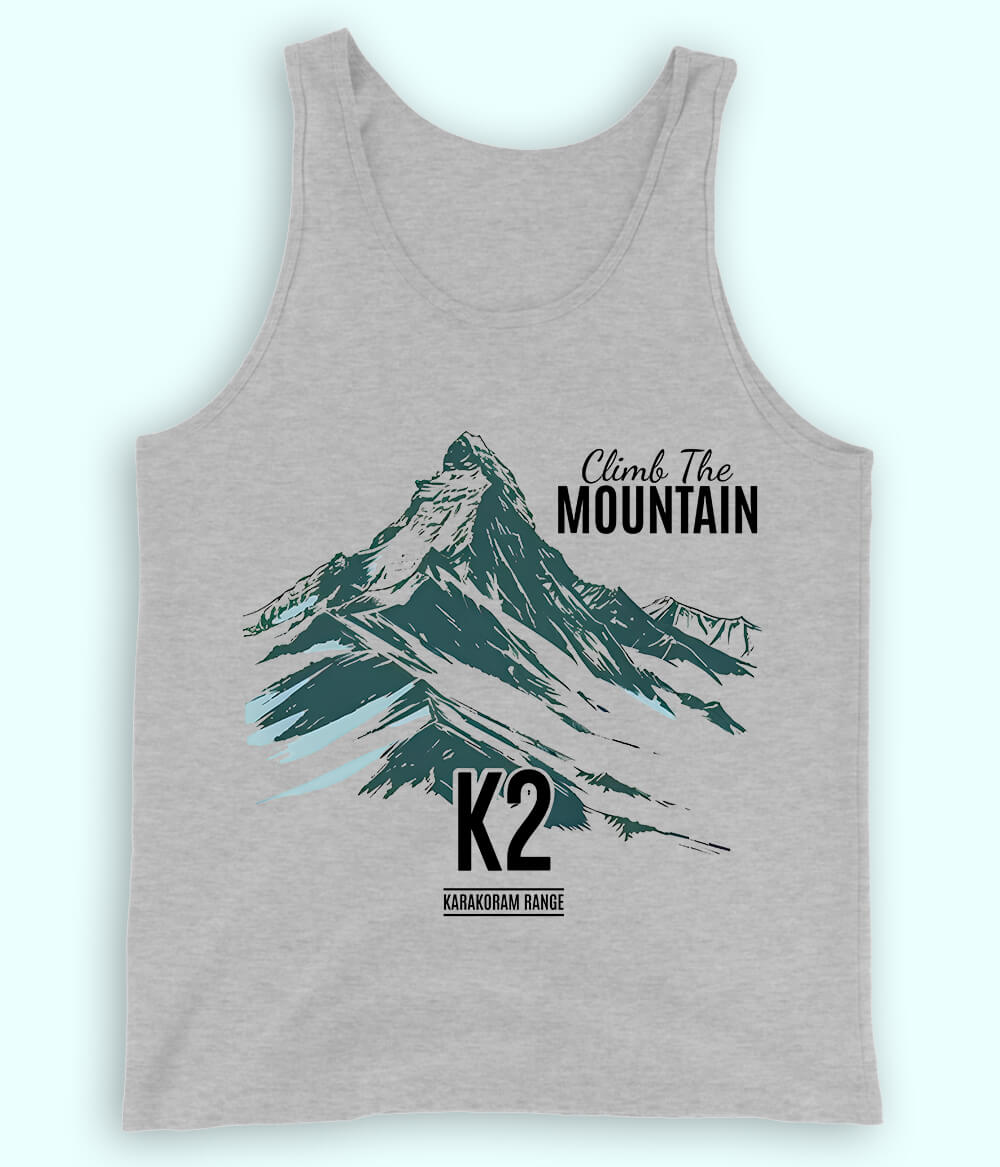 Hiking Adventure Heather Grey Tanktop (Unisex)