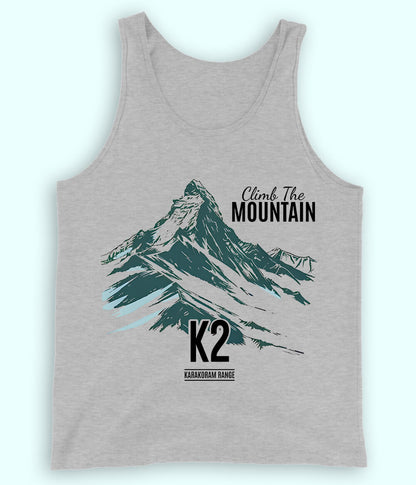 Hiking Adventure Heather Grey Tanktop (Unisex)