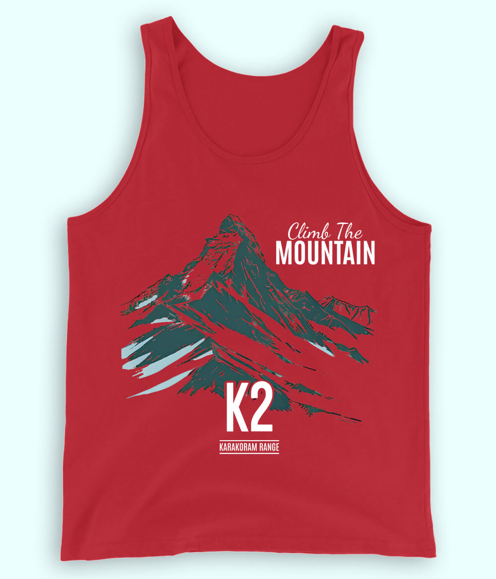 Hiking Adventure Red Tanktop (Unisex)