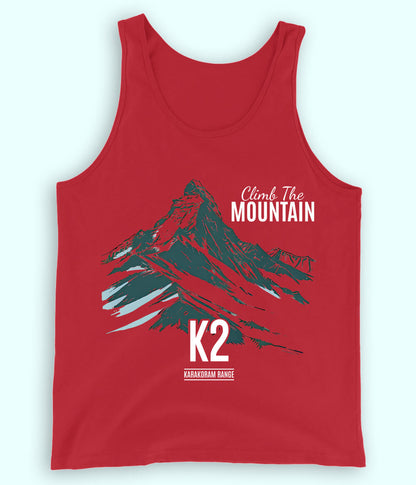 Hiking Adventure Red Tanktop (Unisex)