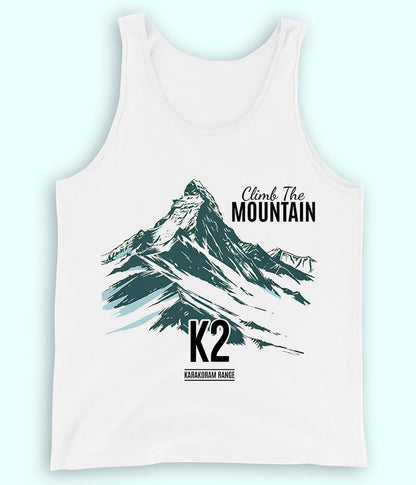 Hiking Adventure White Tanktop (Unisex)