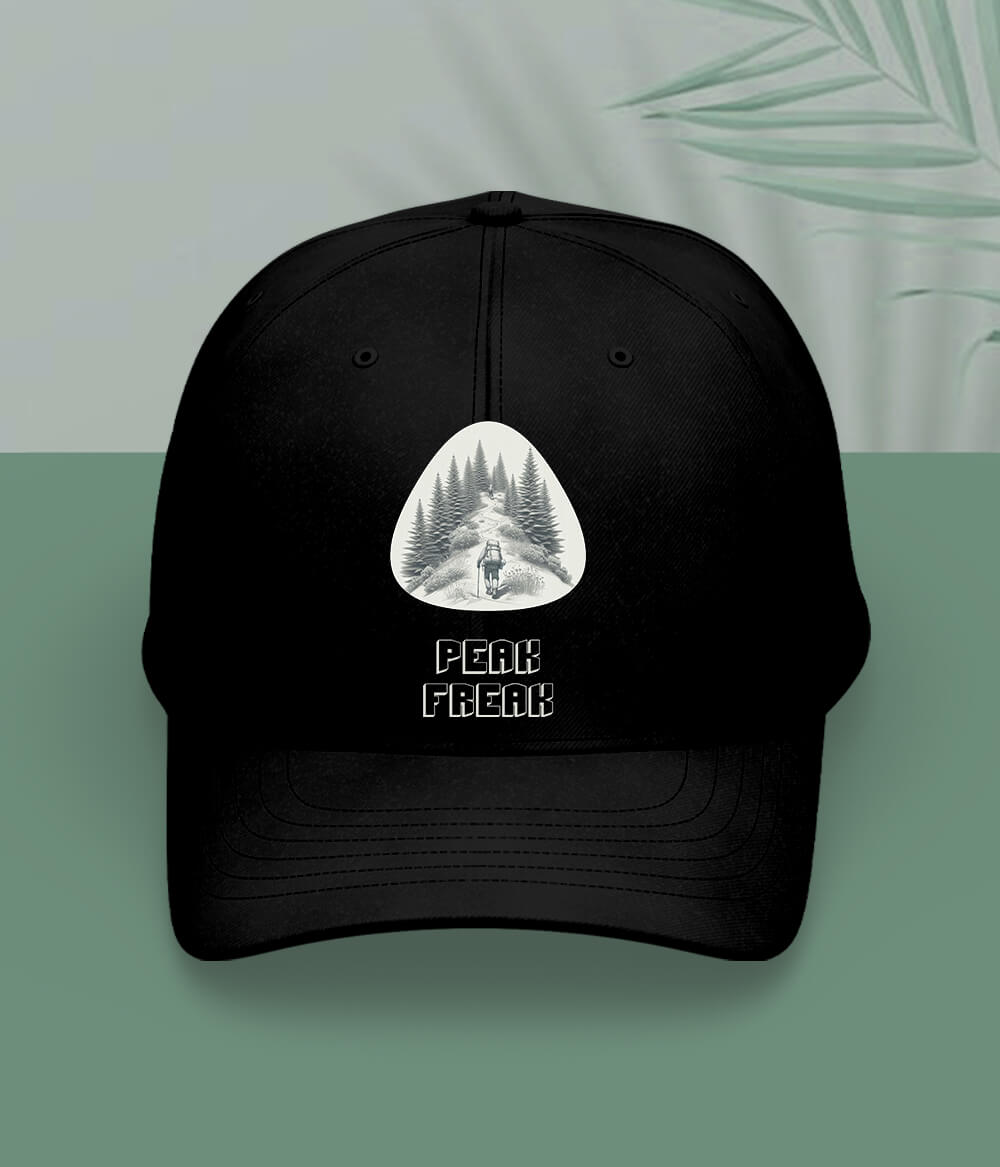 Black Hiking and Trekking Cap