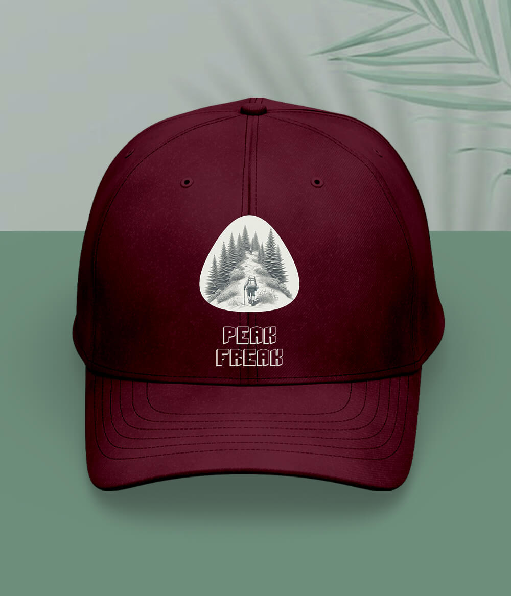 Maroon Hiking and Trekking Cap