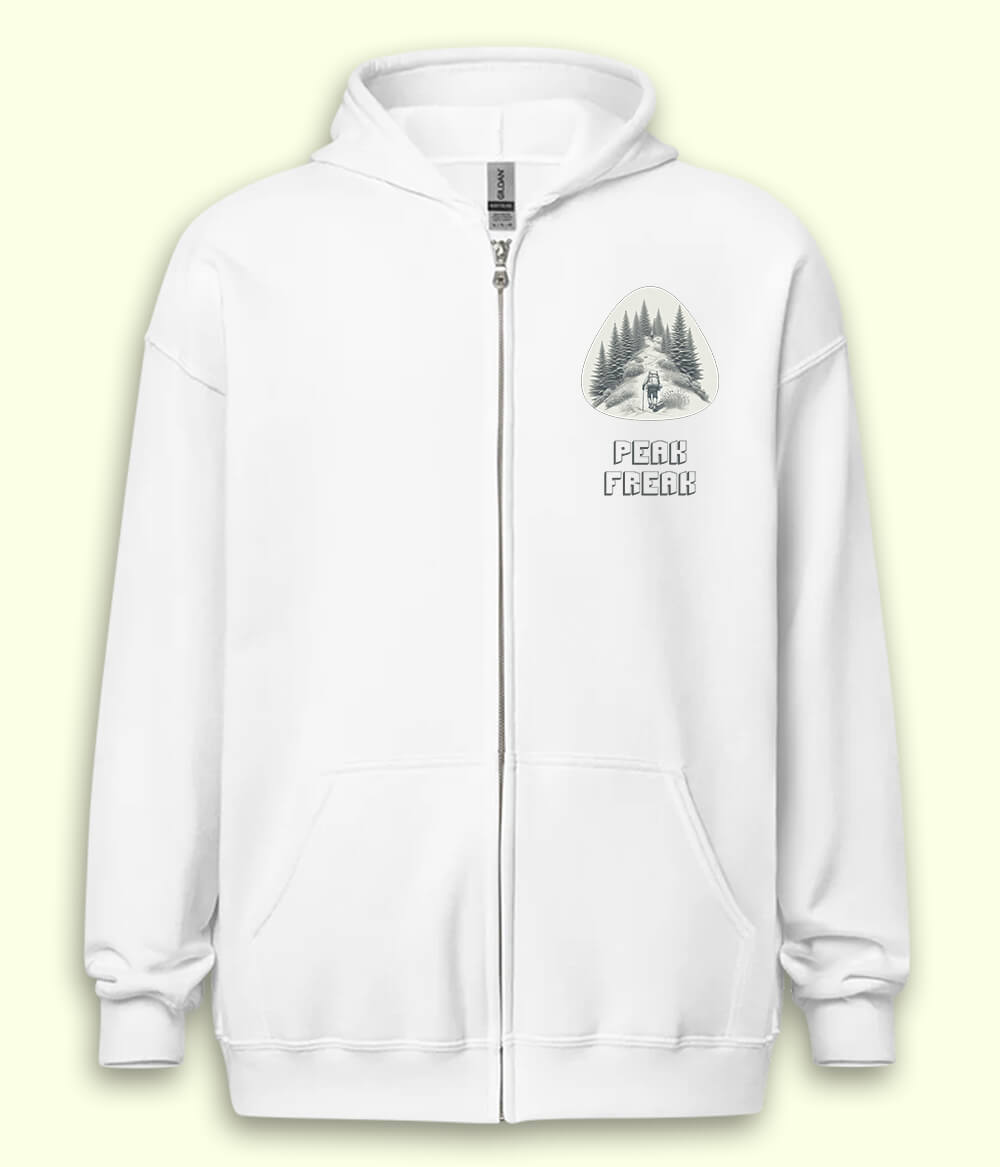 Hiking and Trekking Zipper Hoodie (Unisex)