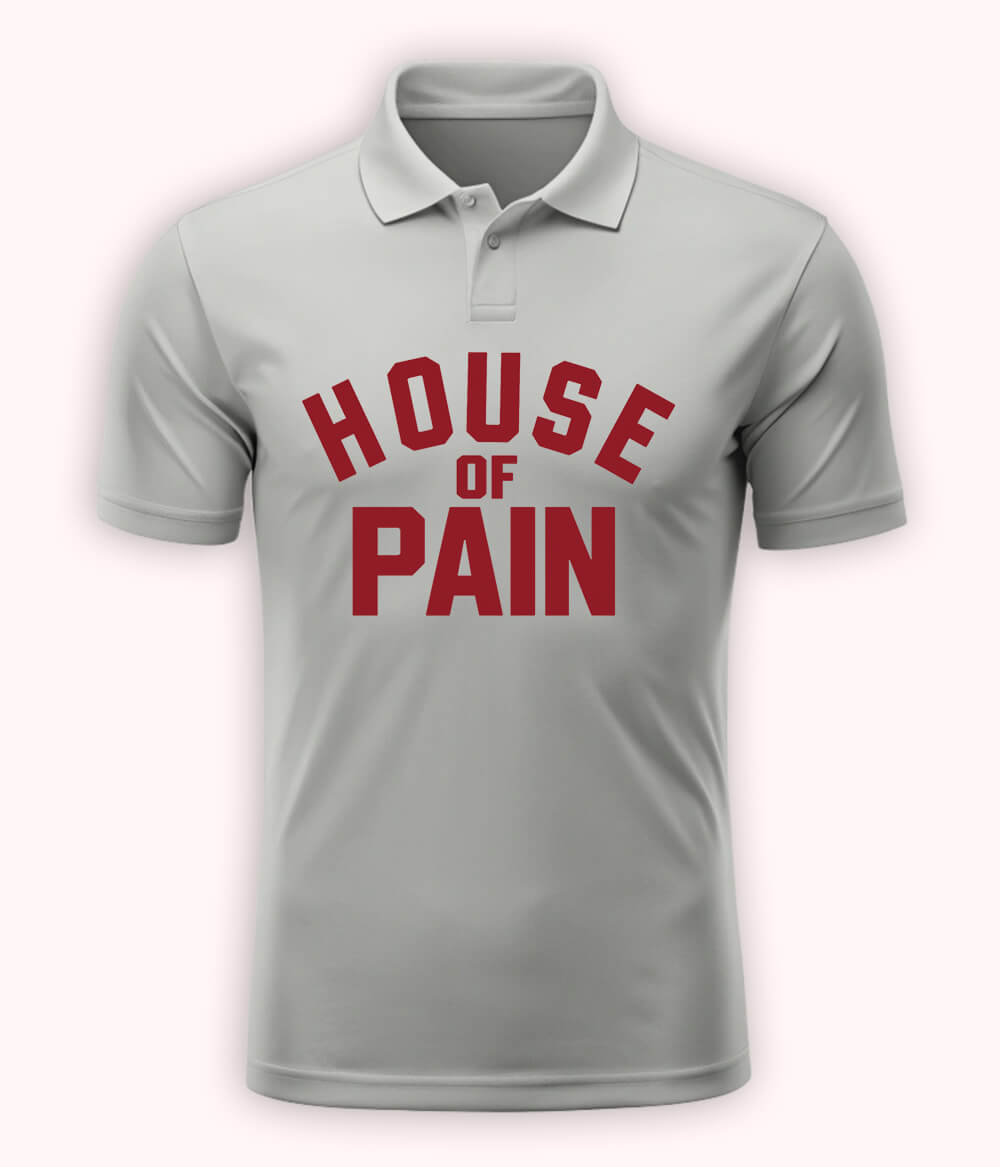 Heather Grey House of Pain Polo T-Shirt