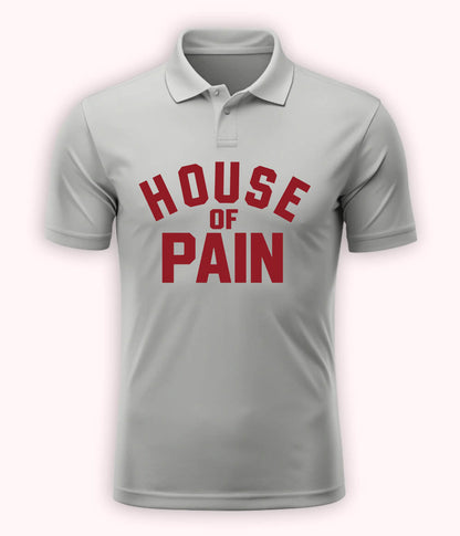Heather Grey House of Pain Polo T-Shirt