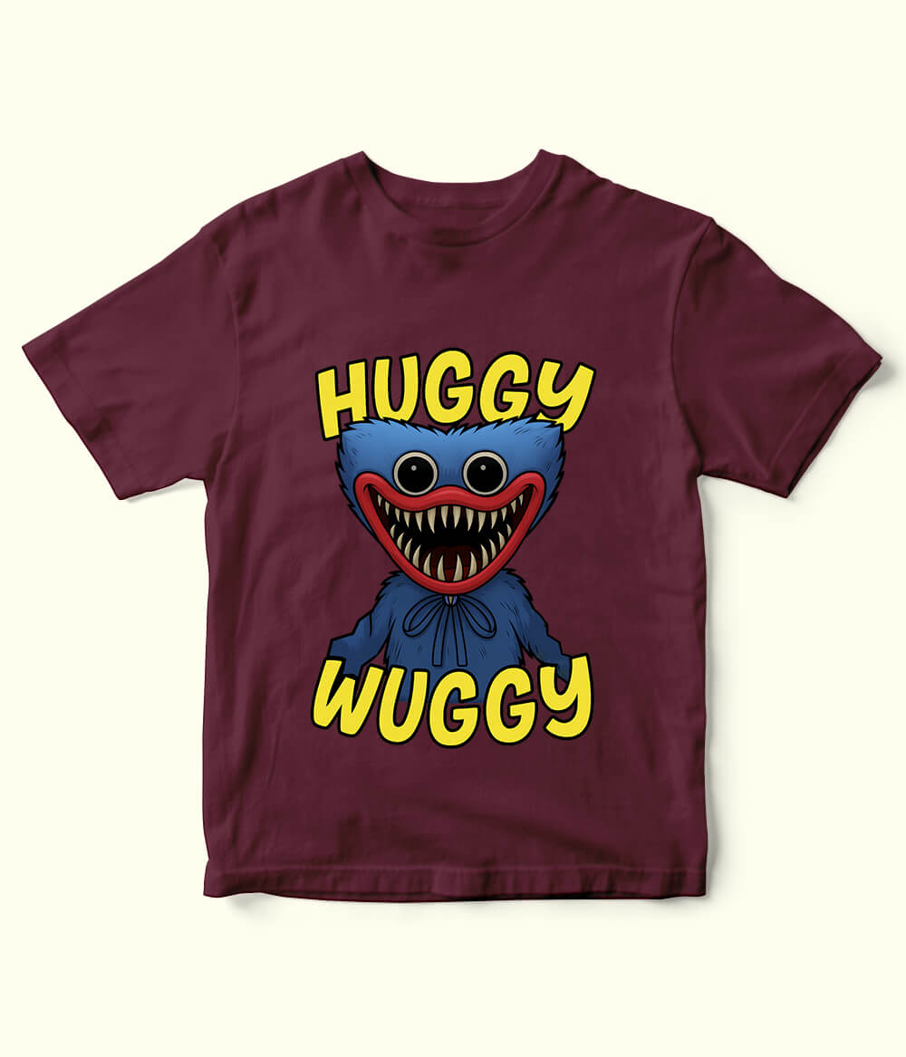 Maroon Huggy Wuggy T-Shirt