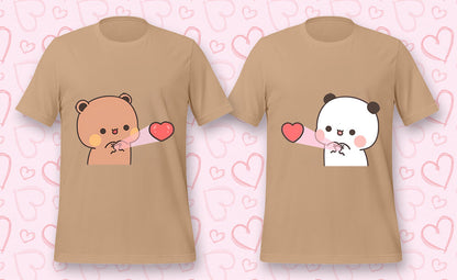 Husband and Wife Love T-Shirts Bundle Beige