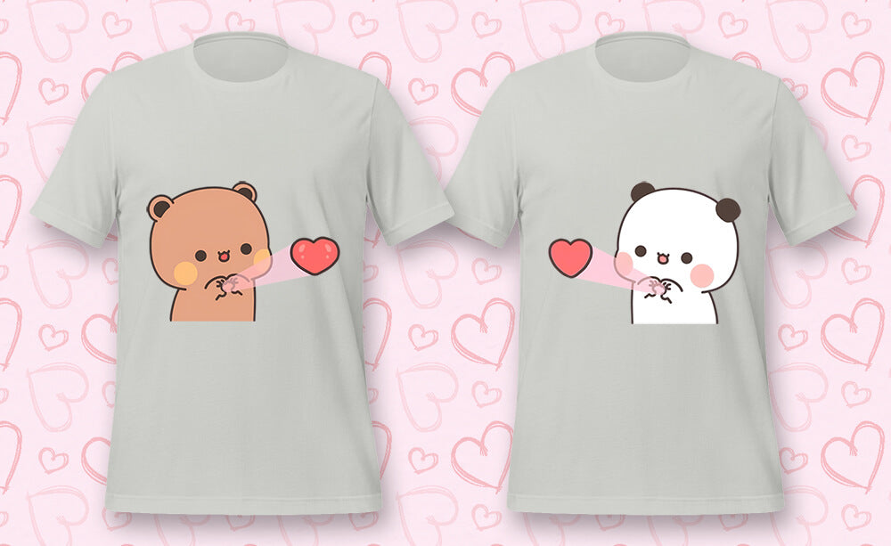 Husband and Wife Love T-Shirts Bundle Heather Grey