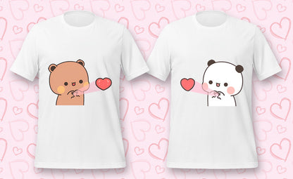 Husband and Wife Love T-Shirts Bundle White