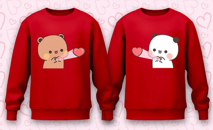Husband and Wife Red Sweatshirt Bundle