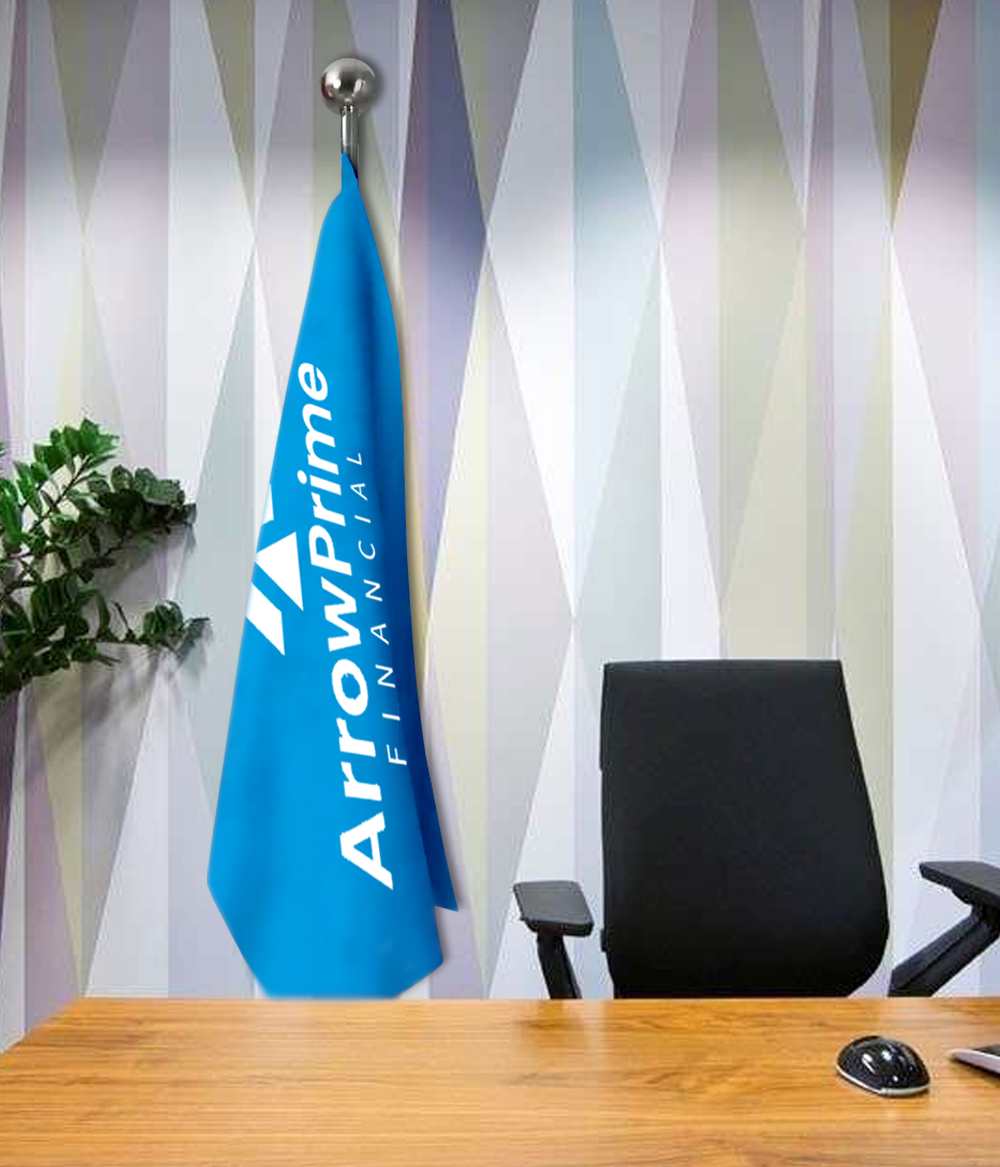 Indoor Executive Conference Flag with Pole / Stand 