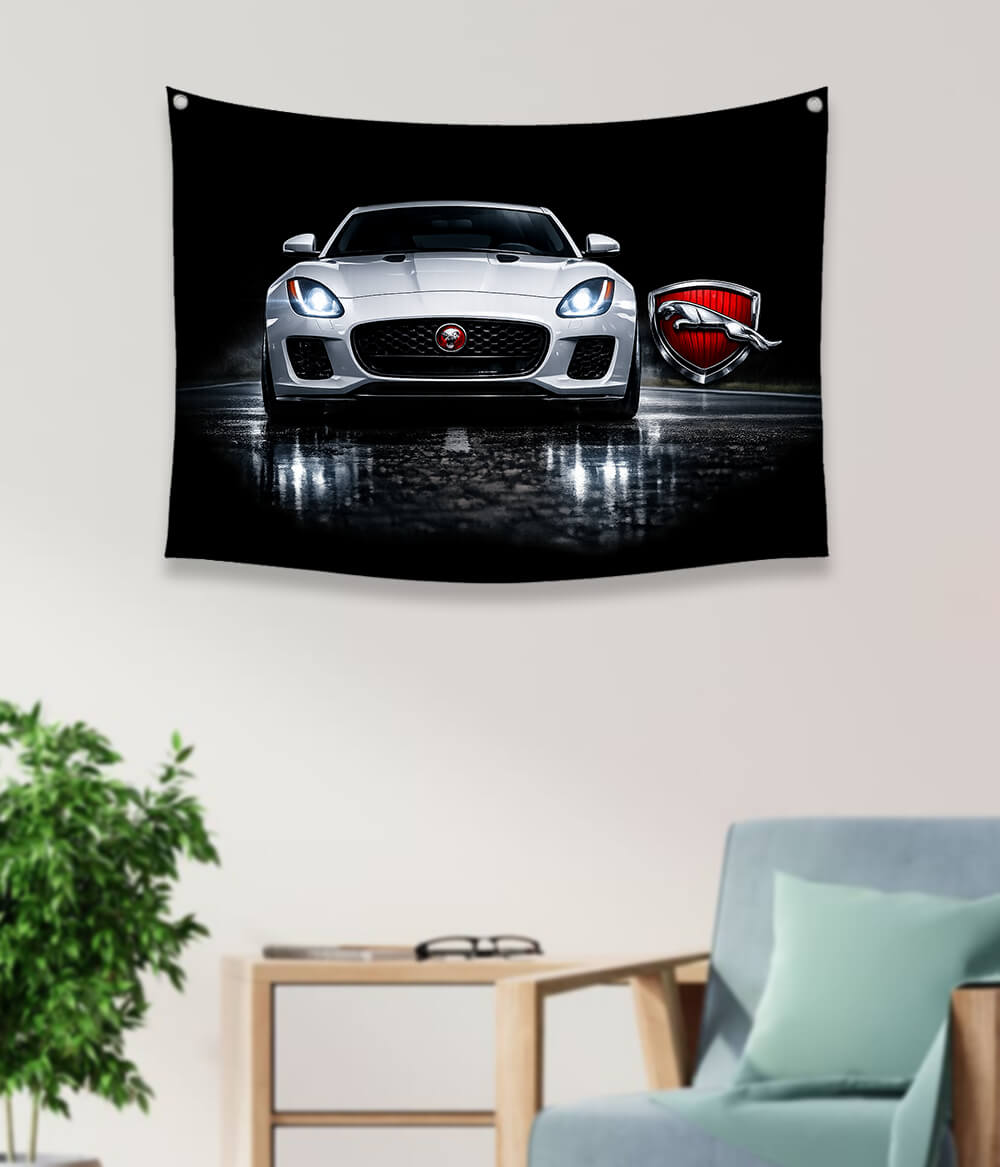 Jaguar Sports Car Tapestry