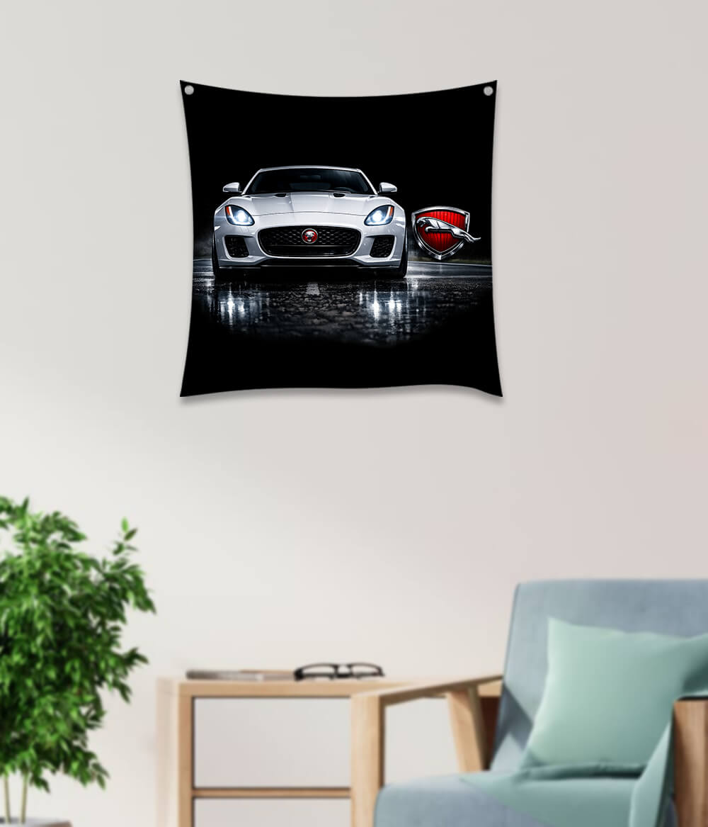 Jaguar Sports Car Tapestry